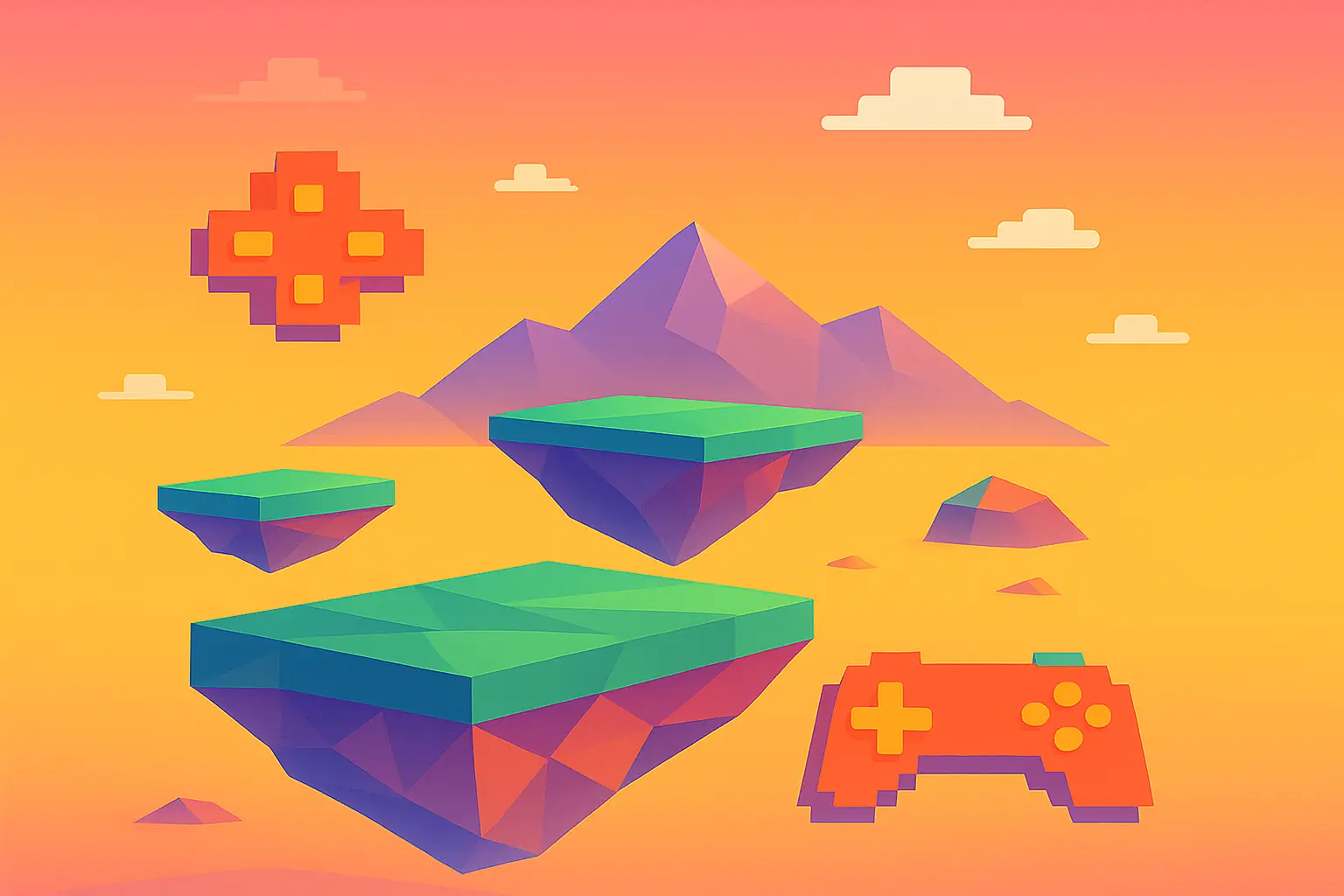 Game developer creating an immersive world